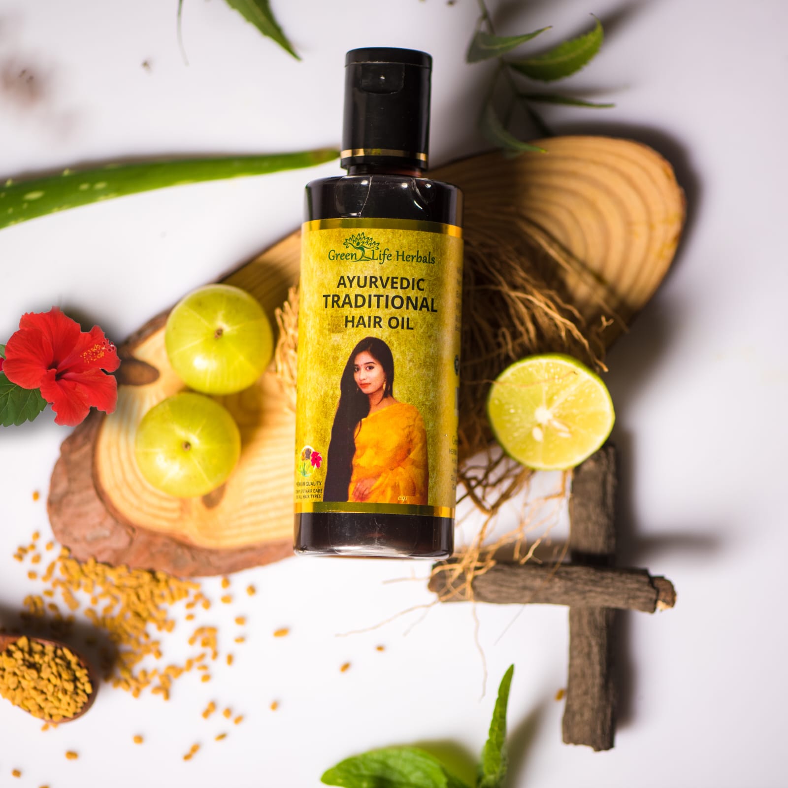 AYURVEDIC TRADITIONAL HAIR OIL FOR CONTROLLING HAIR FALL