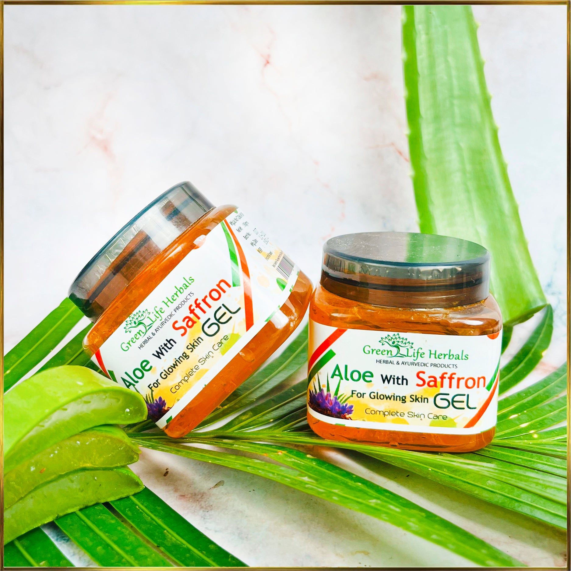 Aloevera with Saffron Gel